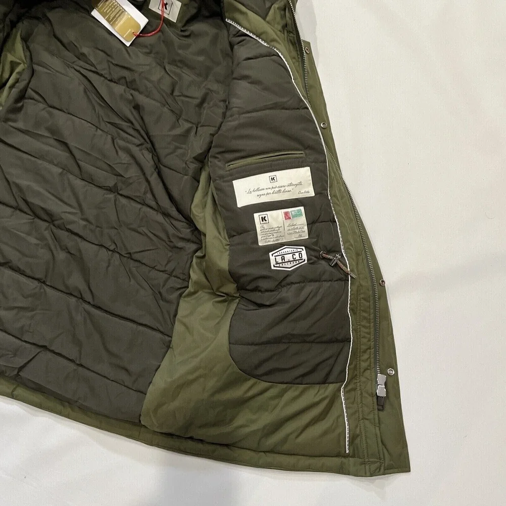 Kired by Kiton men's Olive Parka Jacket - size 42‎ / 52 eu - retail $1695